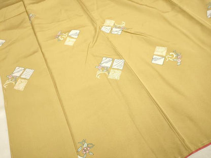 平和屋着物●上質な小紋 花菱文 正絹 逸品 未使用 DAAV3201du