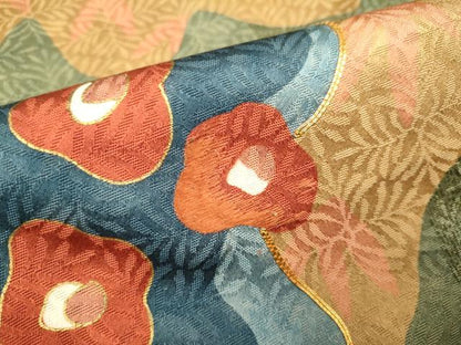 平和屋着物●訪問着 駒刺繍 草花文 金彩 正絹 逸品 DAAV3203du