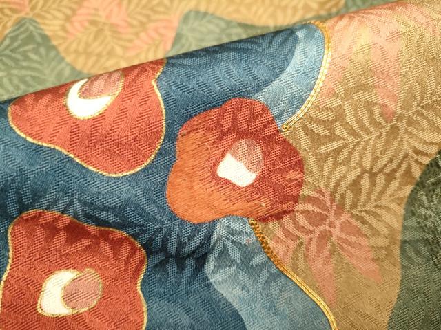 平和屋着物●訪問着 駒刺繍 草花文 金彩 正絹 逸品 DAAV3203du