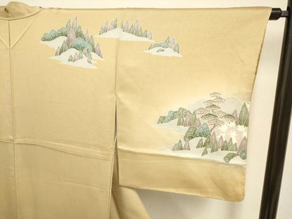 平和屋着物●訪問着 風景文 正絹 逸品 DAAV3206du