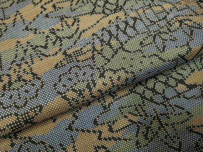 平和屋着物●本場大島紬 7マルキ 風景文 正絹 逸品 DAAV3218du