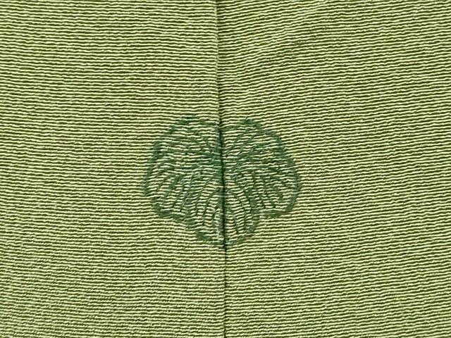 平和屋着物●上質な色無地 鶸茶色 正絹 逸品 DAAV3241du