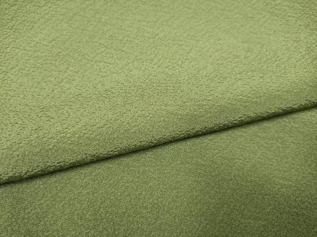 平和屋着物●上質な色無地 鶸茶色 正絹 逸品 DAAV3241du