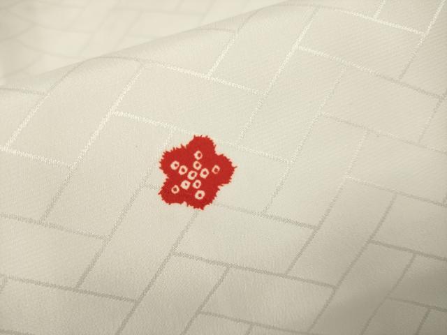 平和屋着物●洗える最高級着物　＜英＞はなぶさ謹製　長襦袢　無双仕立て　舞花文　たとう紙付き　洗える着物　DAAV3260du