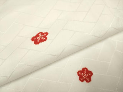平和屋着物●洗える最高級着物　＜英＞はなぶさ謹製　長襦袢　無双仕立て　舞花文　たとう紙付き　洗える着物　DAAV3260du
