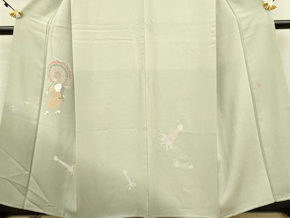 平和屋着物●訪問着 友禅 作家物 童子遊び 暈し染め 正絹 逸品 DAAV3288du