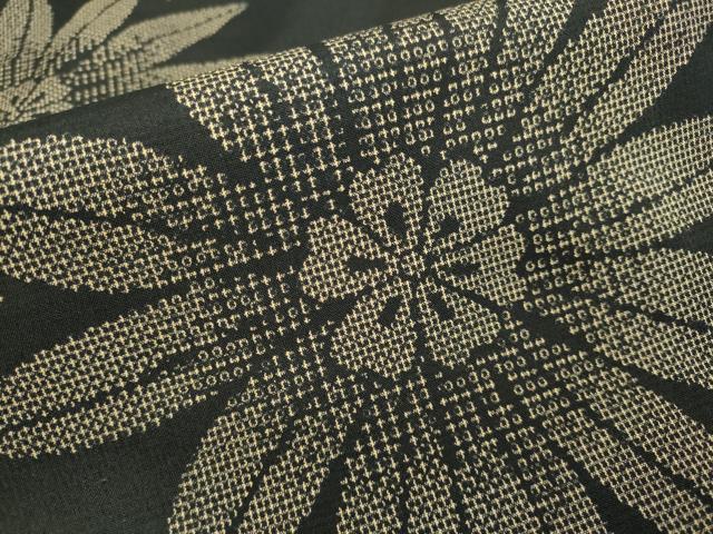平和屋着物●上質な紬 舞花文 正絹 逸品 未使用 DAAV3298du
