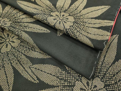平和屋着物●上質な紬 舞花文 正絹 逸品 未使用 DAAV3298du