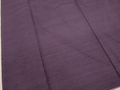 平和屋着物●上質な紬 滅紫色 正絹 逸品 DAAV3302du