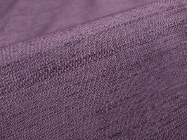 平和屋着物●上質な紬 滅紫色 正絹 逸品 DAAV3302du