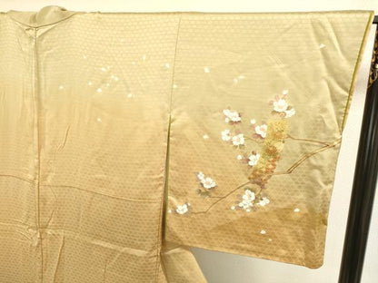 平和屋着物●訪問着 駒刺繍 短冊吉祥枝花文 暈し染め 金彩 やまと誂製 正絹 逸品 DAAV3305du