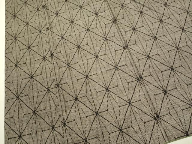 平和屋着物●本場大島紬 9マルキ 麻の葉文様 正絹 逸品 DAAV3323du
