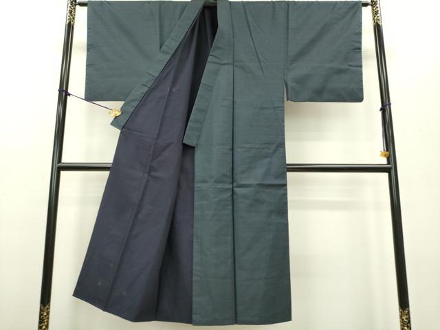 平和屋着物●男性　本場大島紬　アンサンブル　亀甲柄　正絹　逸品　DAAV3330du