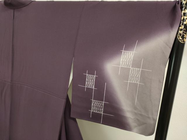 平和屋着物●訪問着 葡萄蔦の葉文 暈し染め 金彩 正絹 逸品 DAAV3335du