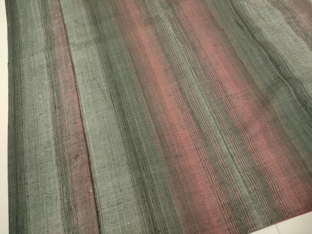 平和屋着物●上質な紬 間道 正絹 逸品 DAAV3344du