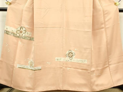 平和屋着物●訪問着 駒刺繍 正倉院花文 金彩 正絹 逸品 DAAV3345du