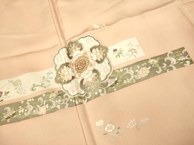 平和屋着物●訪問着 駒刺繍 正倉院花文 金彩 正絹 逸品 DAAV3345du