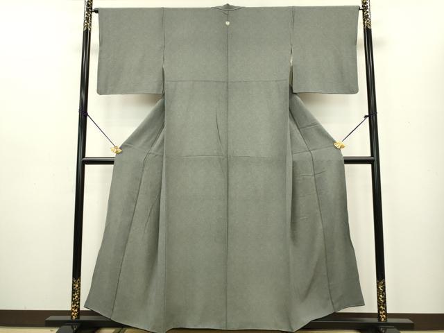 平和屋着物●江戸小紋 鮫小紋柄 黒地 正絹 逸品 DAAV3346du