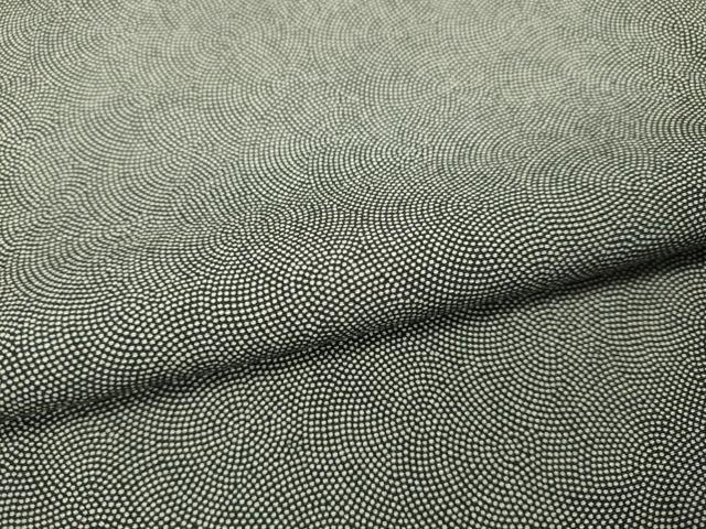 平和屋着物●江戸小紋 鮫小紋柄 黒地 正絹 逸品 DAAV3346du