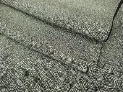 平和屋着物●江戸小紋 鮫小紋柄 黒地 正絹 逸品 DAAV3346du
