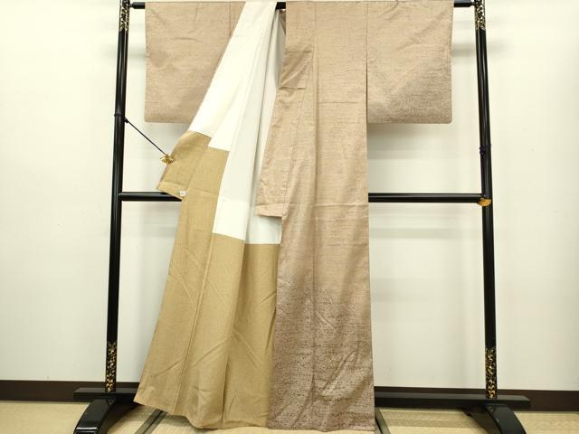 平和屋着物●本場染大島紬 訪問着 霞文 正絹 逸品 DAAV3347du
