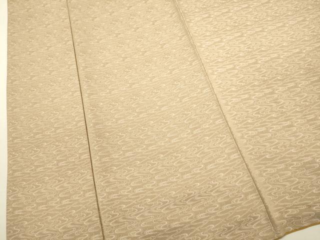 平和屋着物●上質な小紋 流水文 柴染色 正絹 逸品 DAAV3356du