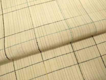 平和屋着物●上質な紬  格子　正絹　逸品　未使用　DAAV3357du