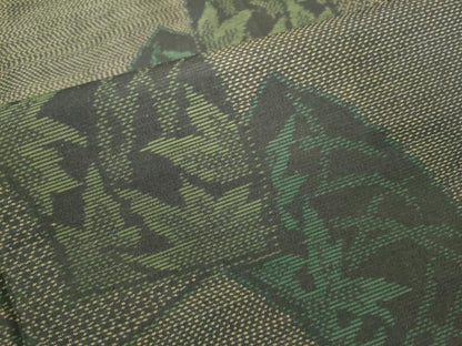 平和屋着物●本場大島紬 地紙重ね花文 正絹 逸品 未使用 DAAV3395du