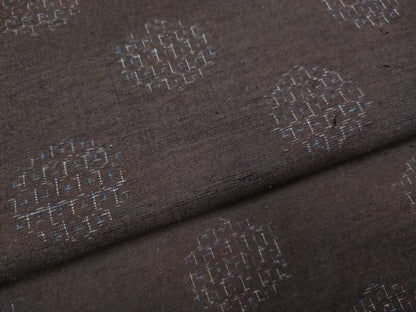 平和屋着物●上質な紬 丸文 正絹 逸品 DAAV3446du