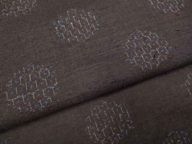 平和屋着物●上質な紬 丸文 正絹 逸品 DAAV3446du