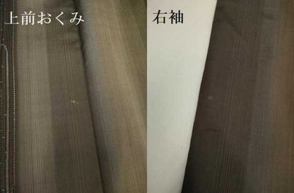平和屋着物●本場大島紬 9マルキ 間道 正絹 逸品 DAAV3447du