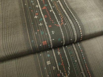 平和屋着物●本場大島紬 9マルキ 間道 正絹 逸品 DAAV3447du