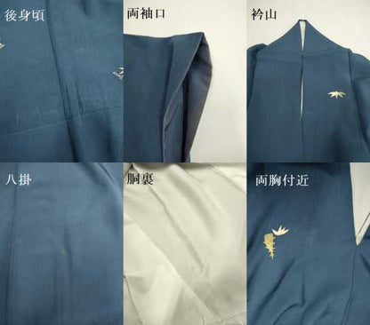 平和屋着物●上質な小紋 女人笹竹文 正絹 逸品 DAAV3448du