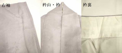 平和屋着物●染色作家　奥田祐斎監修　色無地　文箱花地紋　ローズミスト色　正絹　逸品　DAAV3477du