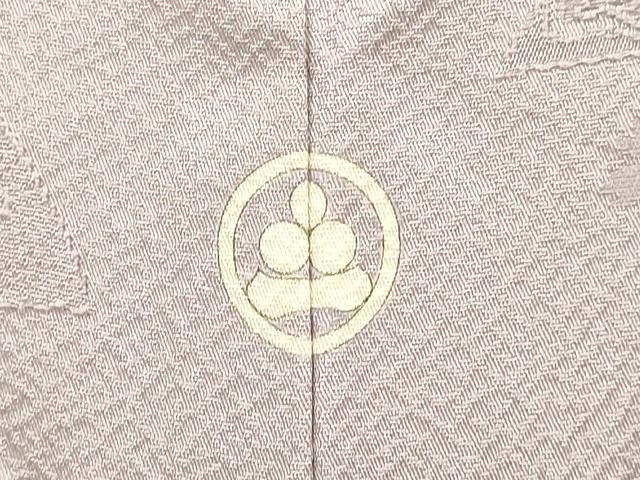 平和屋着物●染色作家　奥田祐斎監修　色無地　文箱花地紋　ローズミスト色　正絹　逸品　DAAV3477du