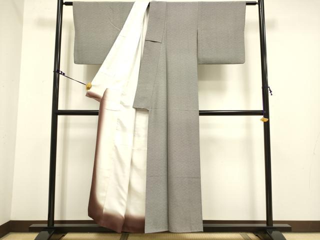 平和屋着物●江戸小紋　鮫小紋柄　正絹　逸品　DAAV3487du