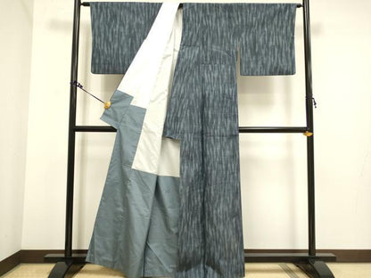 平和屋着物●上質な紬 霞文 正絹 逸品 DAAV3488du