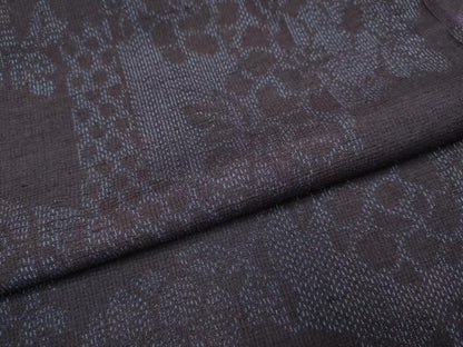 平和屋着物●結城紬 亀甲花文 正絹 逸品 DAAV3493du