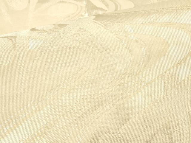 平和屋着物＊夏物　六通柄袋帯　流水籬文　銀糸　正絹　逸品　DAAV3531cm