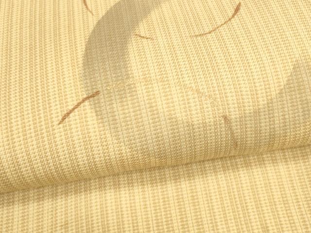 平和屋着物＊夏物 九寸名古屋帯 手描き 抽象文様 金糸 正絹 逸品 DAAV3554cm