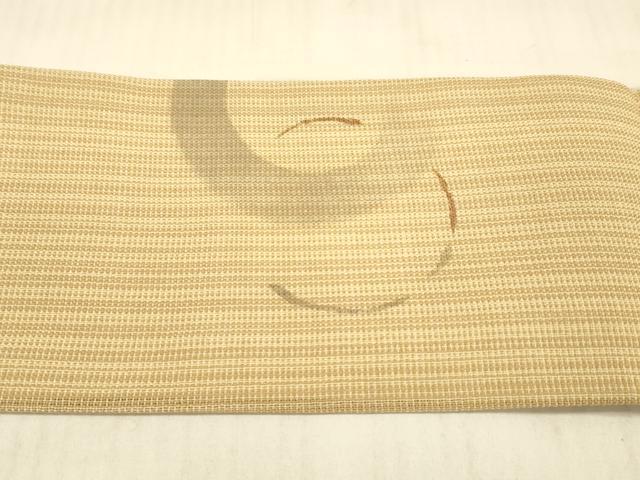 平和屋着物＊夏物 九寸名古屋帯 手描き 抽象文様 金糸 正絹 逸品 DAAV3554cm