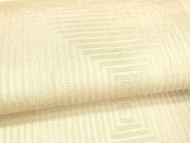 平和屋着物＊夏物　六通柄袋帯　抽象文様　銀糸　正絹　逸品　DAAV3594cm