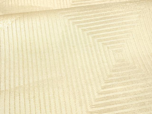 平和屋着物＊夏物　六通柄袋帯　抽象文様　銀糸　正絹　逸品　DAAV3594cm