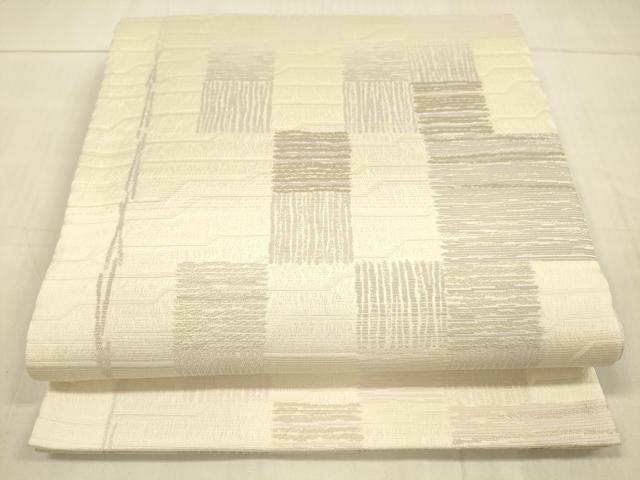 平和屋着物＊夏物 六通柄袋帯 抽象文様 正絹 逸品 DAAV3677cm