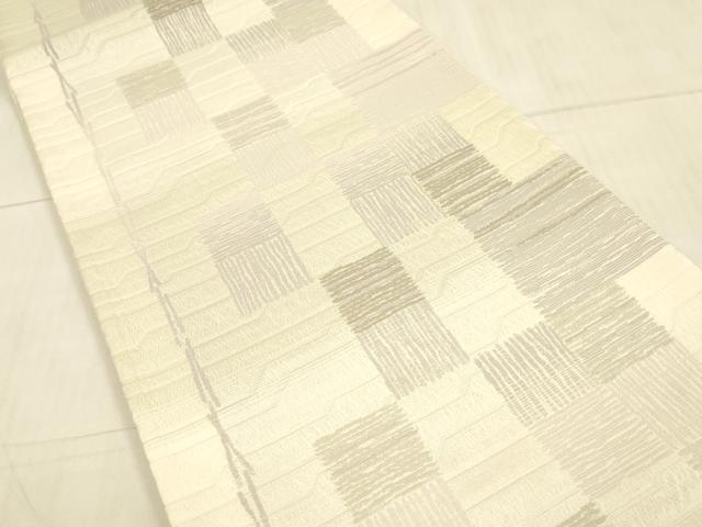 平和屋着物＊夏物 六通柄袋帯 抽象文様 正絹 逸品 DAAV3677cm