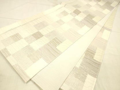 平和屋着物＊夏物 六通柄袋帯 抽象文様 正絹 逸品 DAAV3677cm
