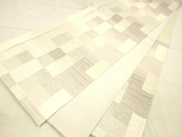 平和屋着物＊夏物 六通柄袋帯 抽象文様 正絹 逸品 DAAV3677cm