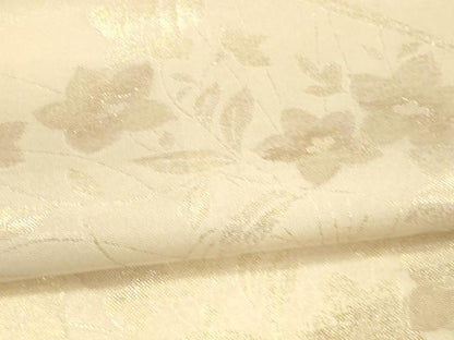 平和屋着物＊夏物　六通柄袋帯　草花文　金糸　正絹　逸品　DAAV3838cm