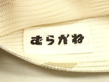 平和屋着物＊夏物　六通柄袋帯　流水籬花文　銀糸　正絹　逸品　DAAV3868cm
