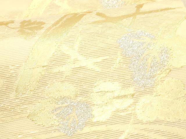 平和屋着物＊夏物　六通柄袋帯　風衣　流水籬蔦の葉文　金銀糸　正絹　逸品　DAAV3882cm